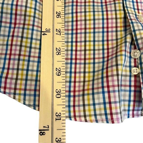 Craig Reagin Multicolor Plaid Button Front Shirt Palmetto Moon Men's Size Small - Picture 8 of 9